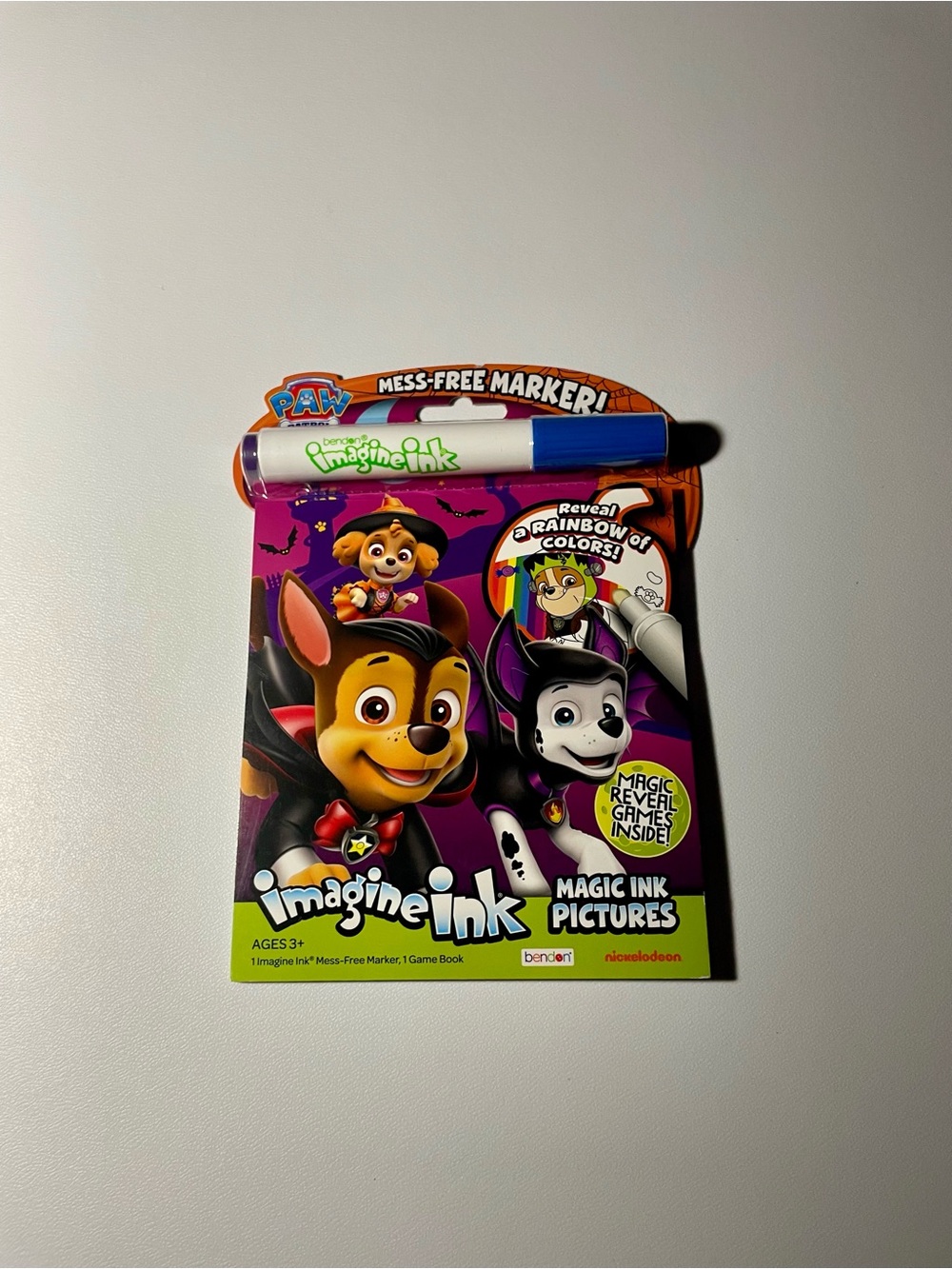 NWT Paw Patrol Halloween Imagine Ink Magic Ink Coloring Book Activity Mess Free